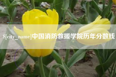 浙江中国消防救援学院历年分数线