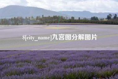 浙江九宫图分解图片