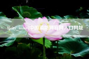 浙江中国消防网官网入口网址