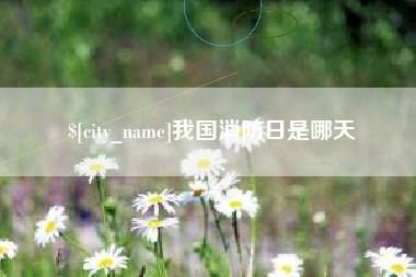 浙江我国消防日是哪天