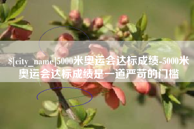 浙江5000米奥运会达标成绩-5000米奥运会达标成绩是一道严苛的门槛