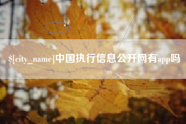 浙江中国执行信息公开网有app吗