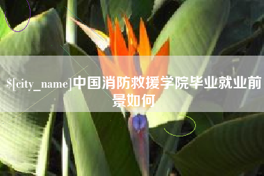 浙江中国消防救援学院毕业就业前景如何
