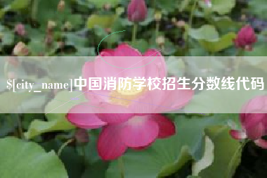 浙江中国消防学校招生分数线代码