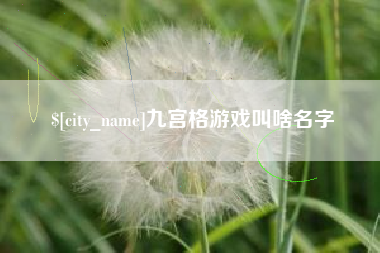 浙江九宫格游戏叫啥名字