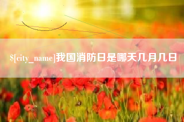 浙江我国消防日是哪天几月几日