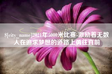 浙江2021年5000米比赛-激励着无数人在追求梦想的道路上勇往直前