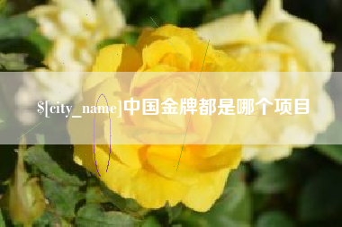 浙江中国金牌都是哪个项目