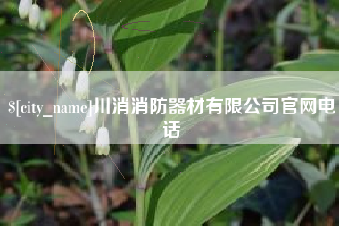 浙江川消消防器材有限公司官网电话