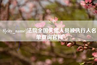 浙江法院全国失信人员被执行人名单查询官网