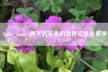 浙江男子五千米的世界纪录是多少