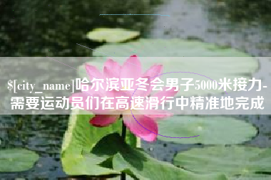 浙江哈尔滨亚冬会男子5000米接力-需要运动员们在高速滑行中精准地完成