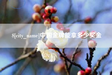 浙江中国金牌能拿多少奖金