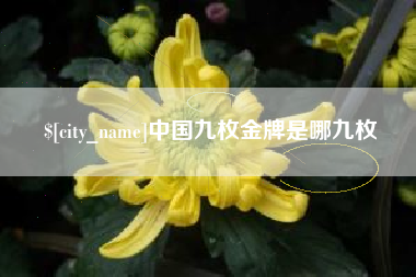 浙江中国九枚金牌是哪九枚
