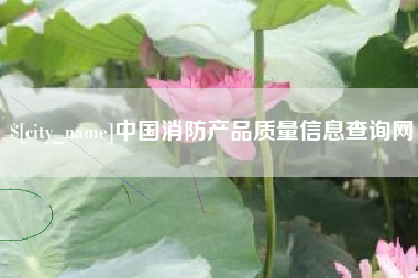 浙江中国消防产品质量信息查询网