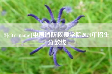 浙江中国消防救援学院2024年招生分数线