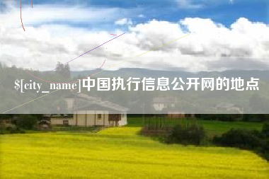 浙江中国执行信息公开网的地点