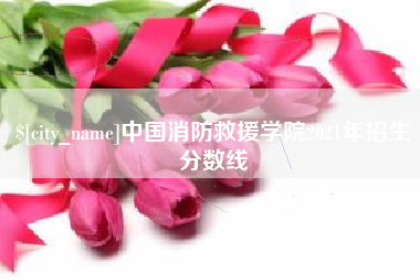 浙江中国消防救援学院2021年招生分数线