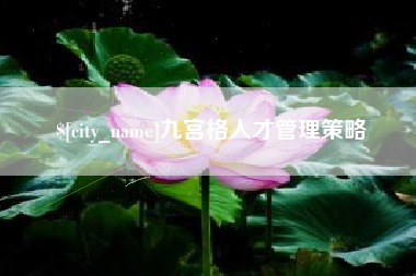 浙江九宫格人才管理策略
