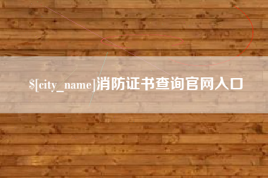浙江消防证书查询官网入口