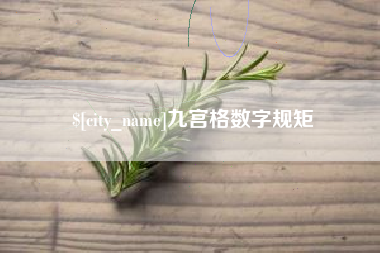 浙江九宫格数字规矩