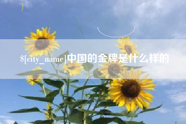 浙江中国的金牌是什么样的